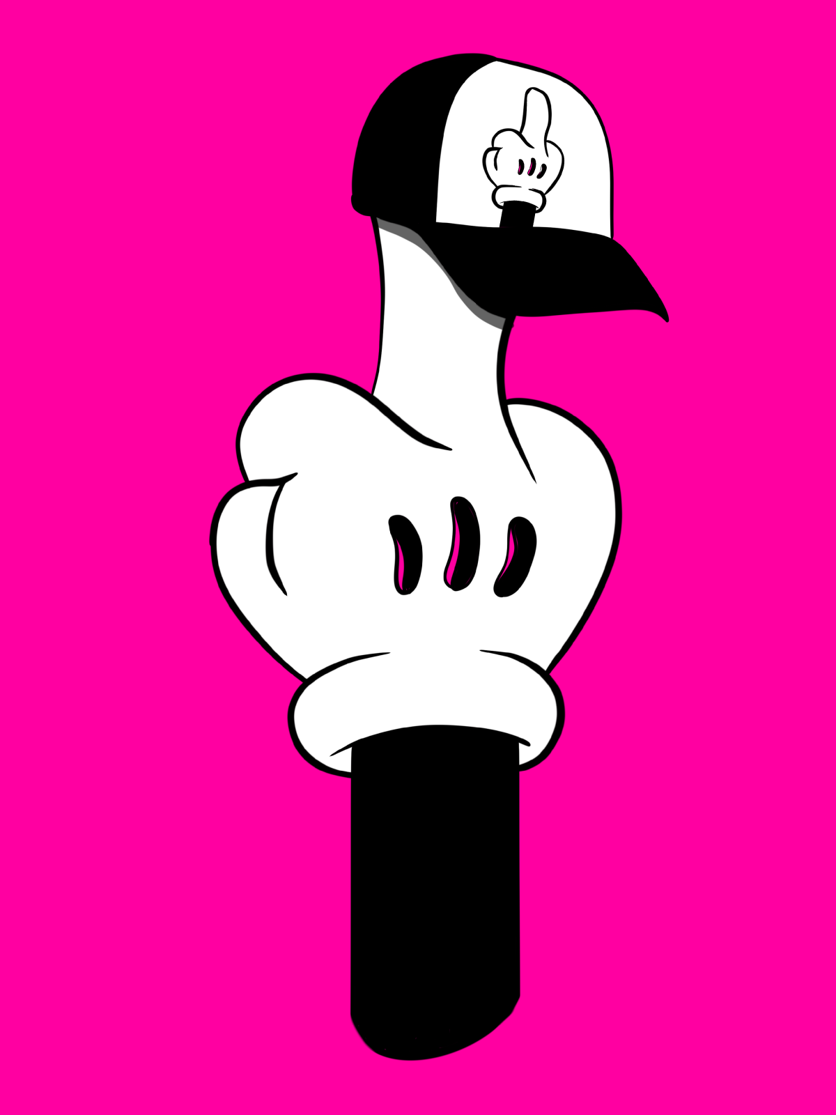 Cartoon Hand with Cap